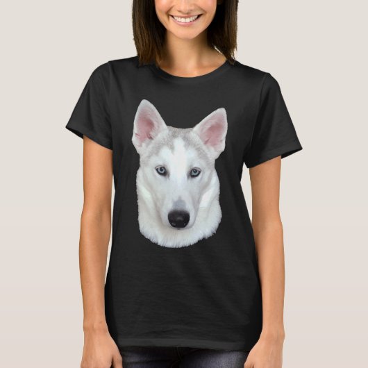 シベリアのハスキー空 Tシャツ (正面)