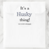 シベリアのハスキー ラウンドシール (バッグ)