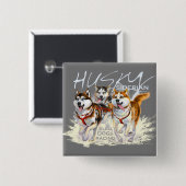 シベリアのハスキー 缶バッジ (正面&裏面)