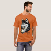 シベリアのハスキー Tシャツ (正面フル)