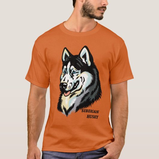 シベリアのハスキー Tシャツ (正面)