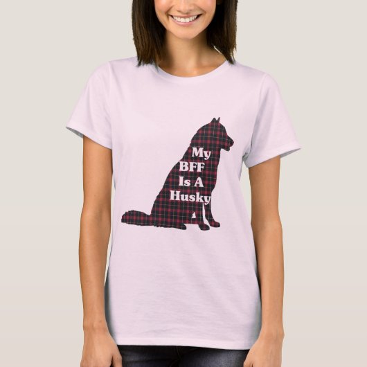 シベリアのハスキーBFFギフト Tシャツ (正面)
