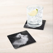 シベリアのポートレートのコースター スクエアペーパーコースター (インサイチュ)