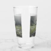 シベリアの白ハスキー タンブラーグラス (左)