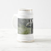 シベリアの白ハスキー ビールジョッキ (正面左)