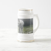 シベリアの白ハスキー ビールジョッキ (正面右)