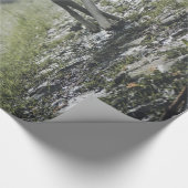 シベリアの白ハスキー ラッピングペーパー (角)