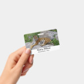 シベリアの虎のポートレート写真 バッジ (手持ち)