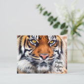 シベリアの虎の父の日の写真 ポストカード (スタンド正面)