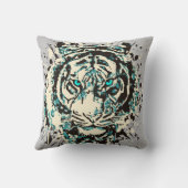 シベリアの虎 | タイガーカラフル装飾用クッション クッション (裏面)