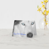 シベリアのIIの目(B/W) カード (黄色い花)