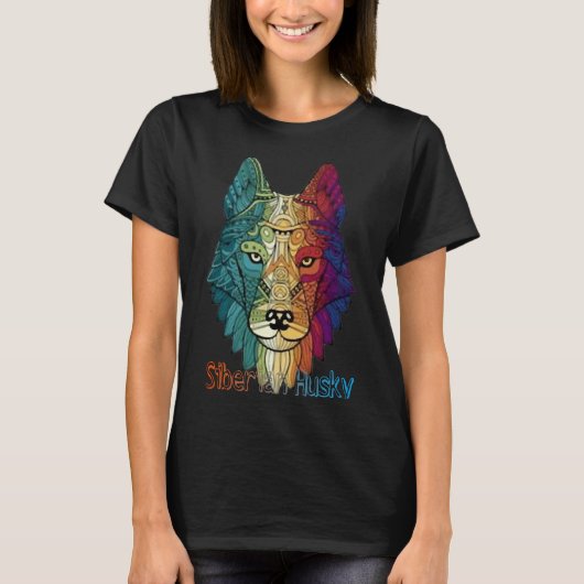 シベリアクールハスキー Tシャツ (正面)