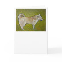 シベリアスペインのハスキー用グリーティングカード