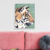 シベリアタイガーオリジナルアートウォールデコール キャンバスプリント (インサイチュ (リビング))