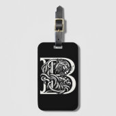 シベリアタイガーレターBモノグラム荷物タグ ラゲッジタグ (正面縦)