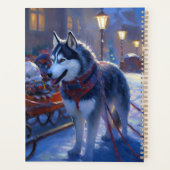 シベリアハスキークリスマスフェスティバルシーズン プランナー手帳 (裏面)