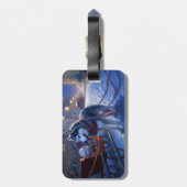 シベリアハスキークリスマスフェスティバルシーズン ラゲッジタグ (裏面縦)