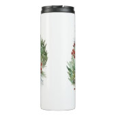 シベリアハスキークリスマスリースフェスティバルカップ タンブラー (裏面)