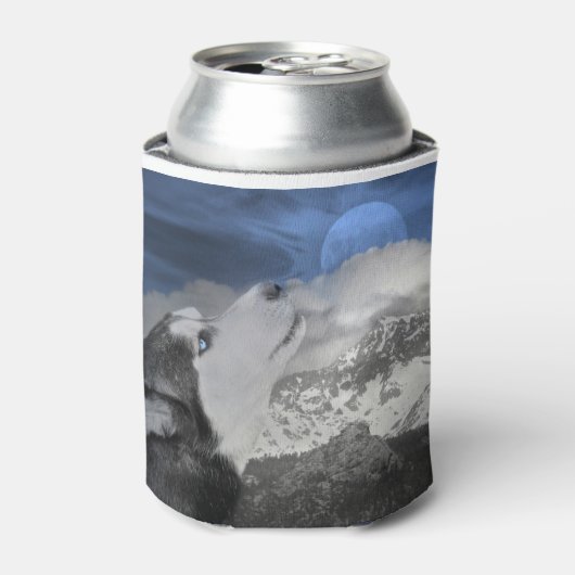 シベリアハスキークーラーボックス 缶クーラー (缶正面)