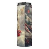 シベリアハスキードッグクリスマスフェスティバル タンブラー (裏面)