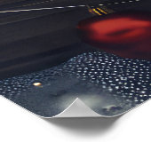 シベリアハスキードッグクリスマスフェスティバル ポスター (角)