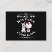 シベリアハスキードッグハスキー愛犬家 名刺 (裏面)