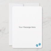 シベリアハスキードッグパーソナライズされたハッピーバースデー カード (裏面)