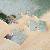 シベリアハスキードッグフローラオングリーン ジグソーパズル (側面)