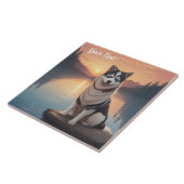 シベリアハスキーバイレイク タイル (側面)