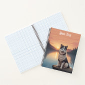 シベリアハスキーバイレイク ノートブック (内部)