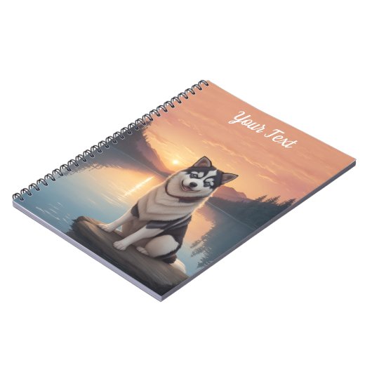 シベリアハスキーバイレイク ノートブック (左側)