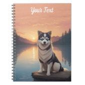 シベリアハスキーバイレイク ノートブック (正面)