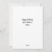 シベリアハスキーレトロアクアクリスマスカード シーズンカード (裏面)