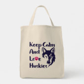 シベリアハスキーヴィンテージ トートバッグ (裏面)