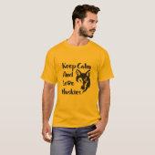 シベリアハスキーヴィンテージ Tシャツ (正面フル)