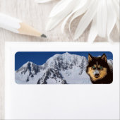 シベリアハスキー差出人住所ラベル ラベル (インサイチュ)