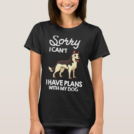 シベリアハスキー犬の子犬の所有者1 Tシャツ (正面)