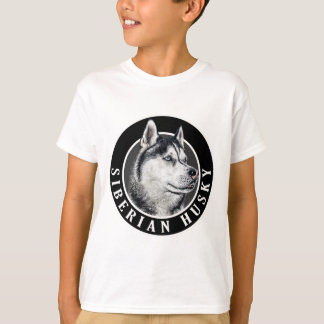 シベリアハスキー犬002 Tシャツ
