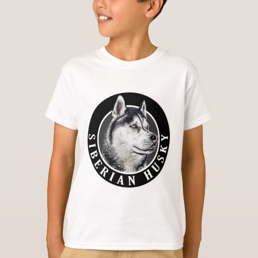 シベリアハスキー犬002 Tシャツ (正面)