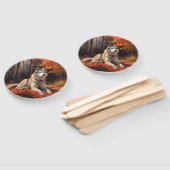 シベリアハスキー紅葉秋インスパイア ハンドファン (組立なし)