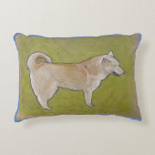 シベリアハスキー装飾用クッション アクセントクッション (正面)