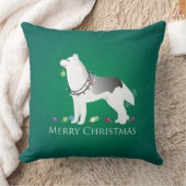 シベリアハスキー装飾用クッション クッション (ブランケット)