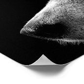 シベリアハスキー顔 ポスター (角)