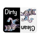 シベリアハスキー食洗機磁石 マグネット (横)