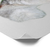 シベリアハスキー&パピーズプリント ポスター (角)