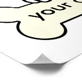 シベリアパーソナライズされたハスキー ポスター (角)