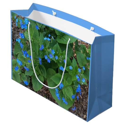 シベリアブグロス – 青と緑 –  ラージペーパーバッグ (裏面アングル)