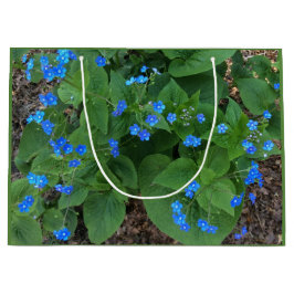 シベリアブグロス – 青と緑 –  ラージペーパーバッグ