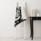 シベリアホワイトタイガーヘッド – タイガーブルーアイズ シェルパブランケット (インサイチュ)