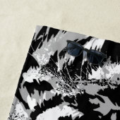 シベリアホワイトタイガーヘッド – タイガーブルーアイズ ビーチタオル (インサイチュ)